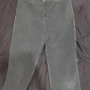 Chaps Navy and White Striped Cropped Jeans